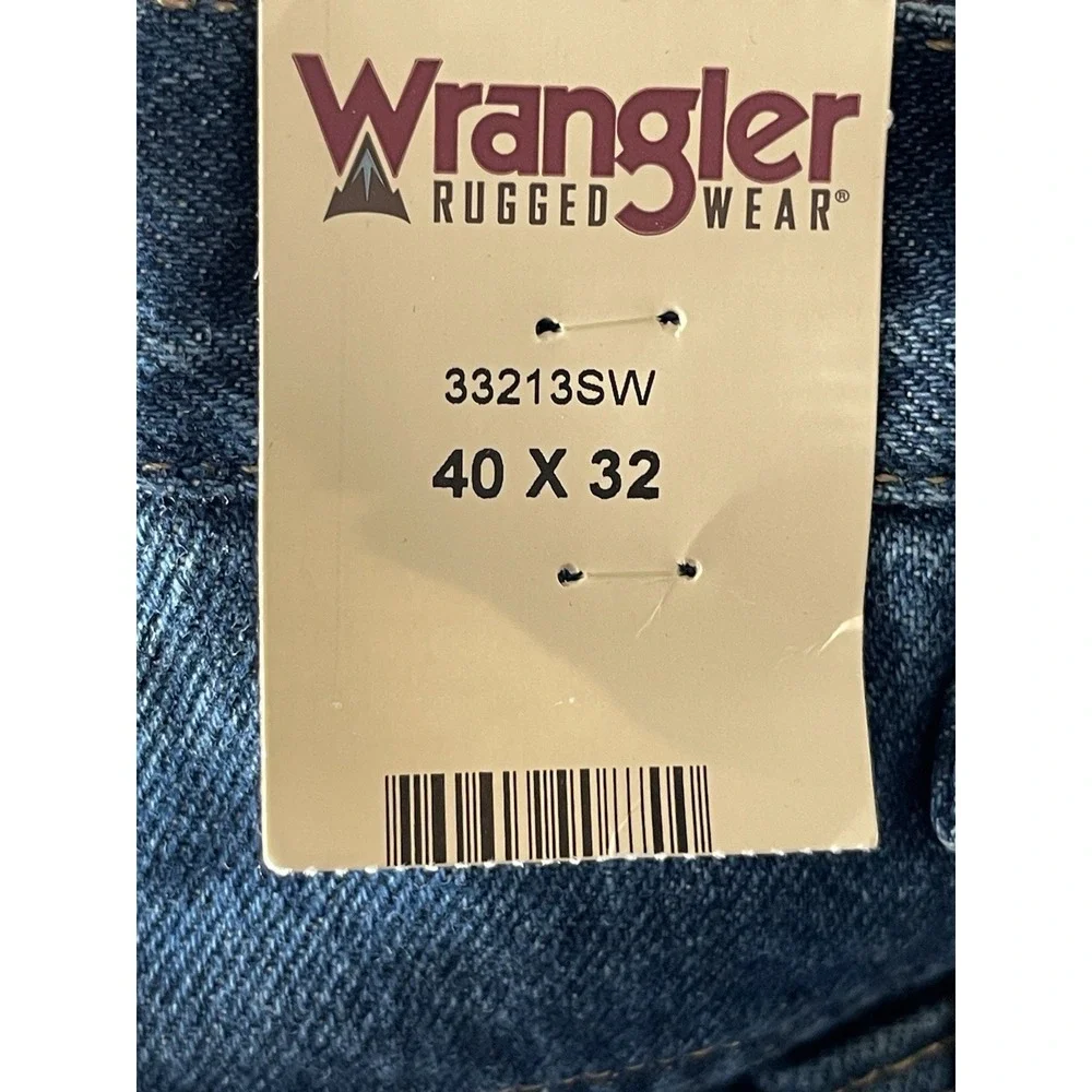 NWT Wrangler Rugged Thermal 3M Thinsulate Insulated Denim Winter Jeans 40x32